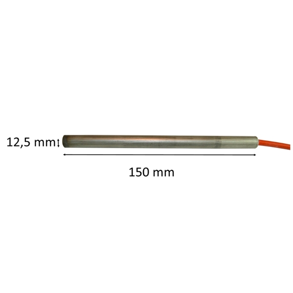 Igniter for pellet stove: 12,5 mm x 150 mm 250 Watt